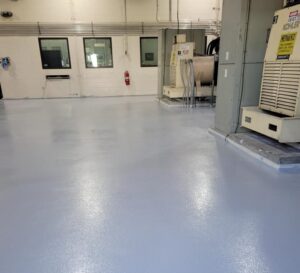 Municipal Operations Warehouse floor coated with Primetech 21 and Protech 7072 topcoat